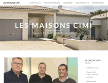 Tablet Screenshot of maisons-cimi.fr